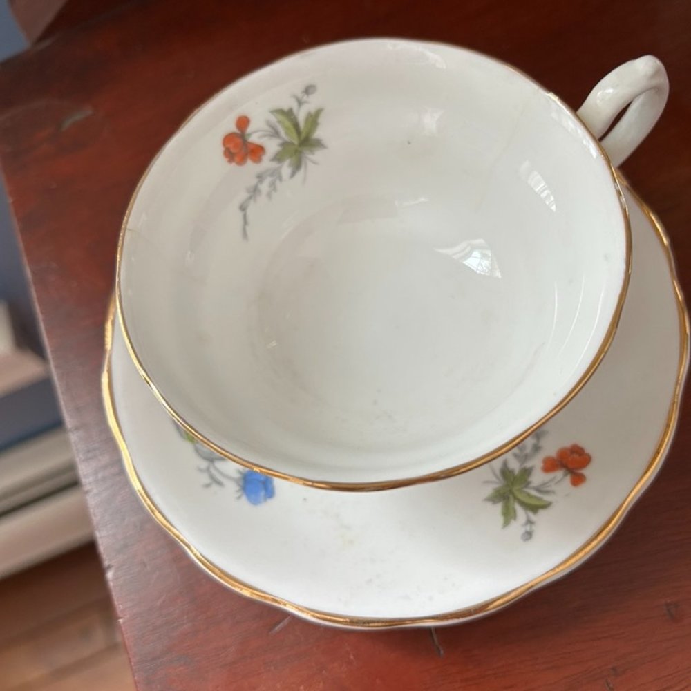 VTG Bone China Cup and Saucer made in England - Picture 2 of 6